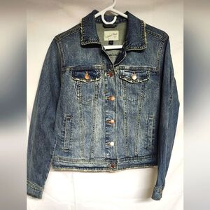 Denim Jacket with Copper Buttons